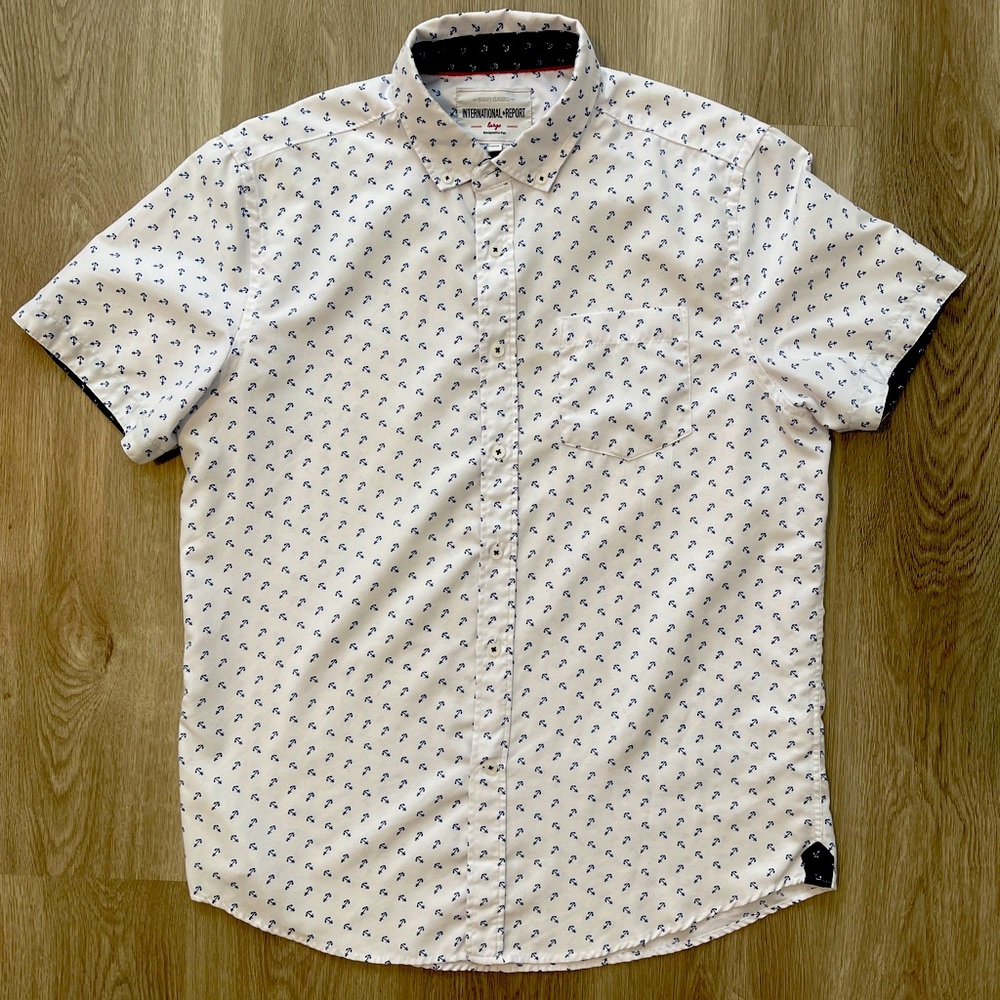 Mens Large Anchor Summer Dry Fit Polo International Report 🚢